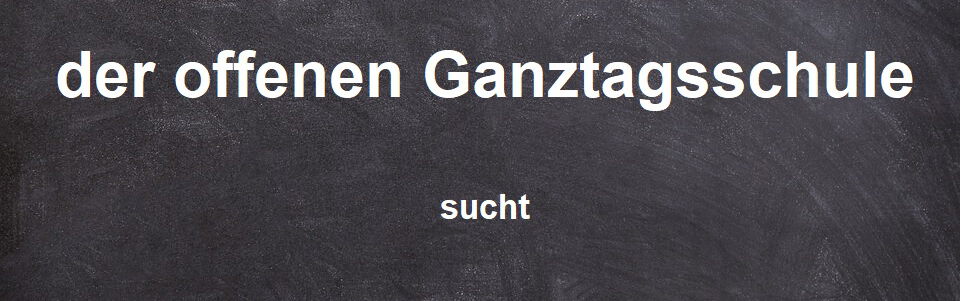 Verstärkung gesucht
