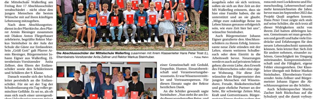 Reise der Abschlussklasse 2023