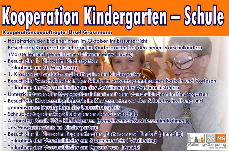 Kooperation Kindergarten
